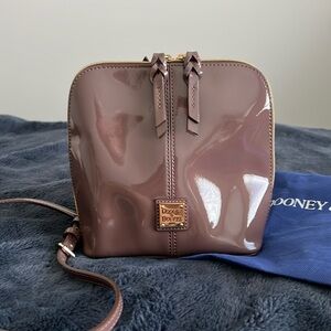 Dooney & Bourke Oyster Patent Leather Trixie Crossbody